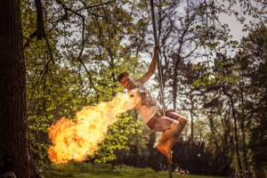 Poledance Feuershow Fotoshooting